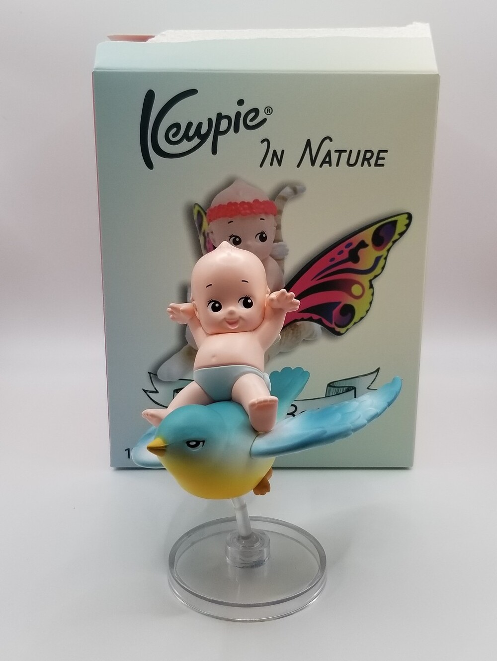 Opened box Smoko x Kewpie In Nature Blind Box: Kewpie And A Bluebird Figure.  M